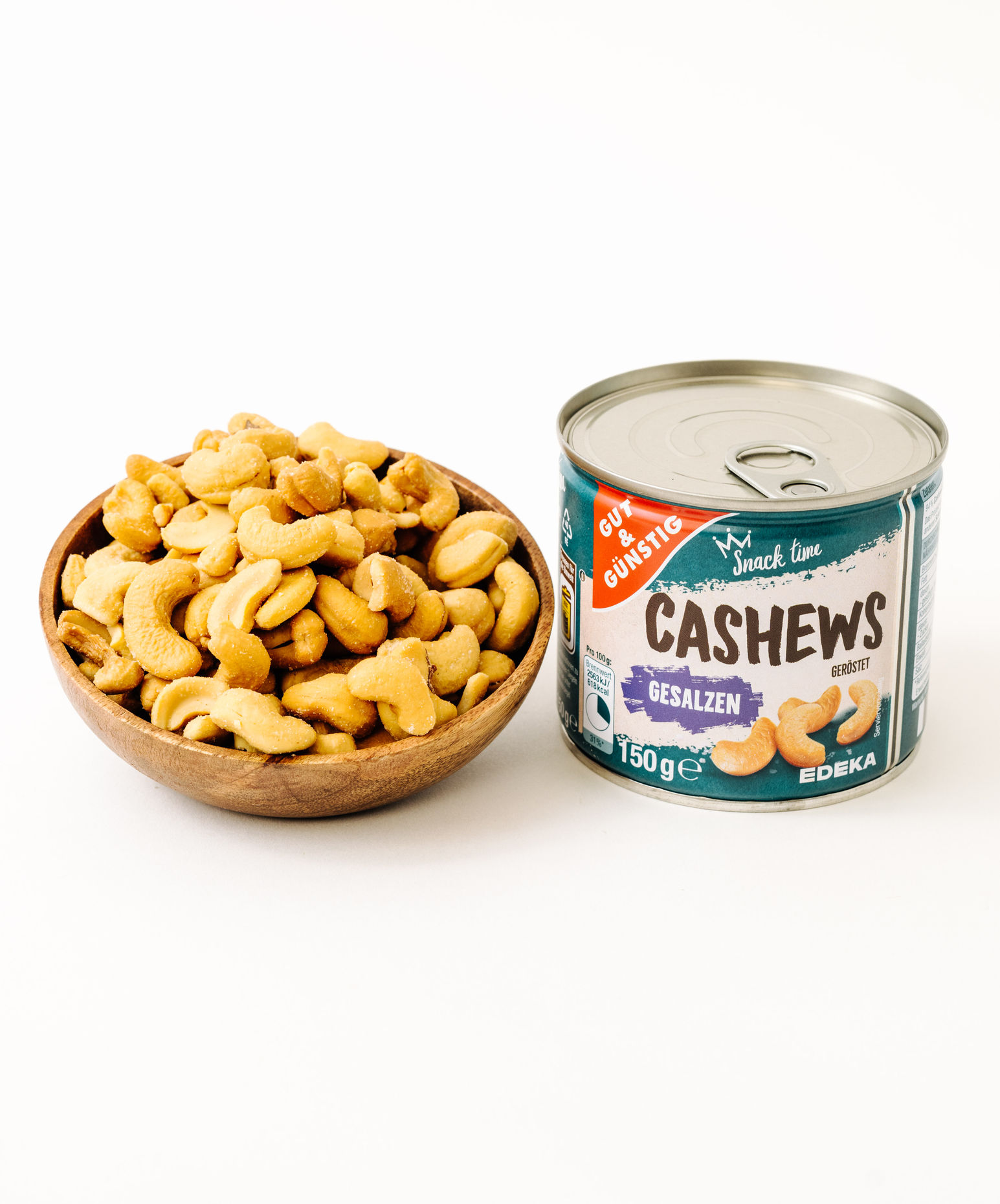 Gut & Günstig Geröstete und gesalzene Cashews