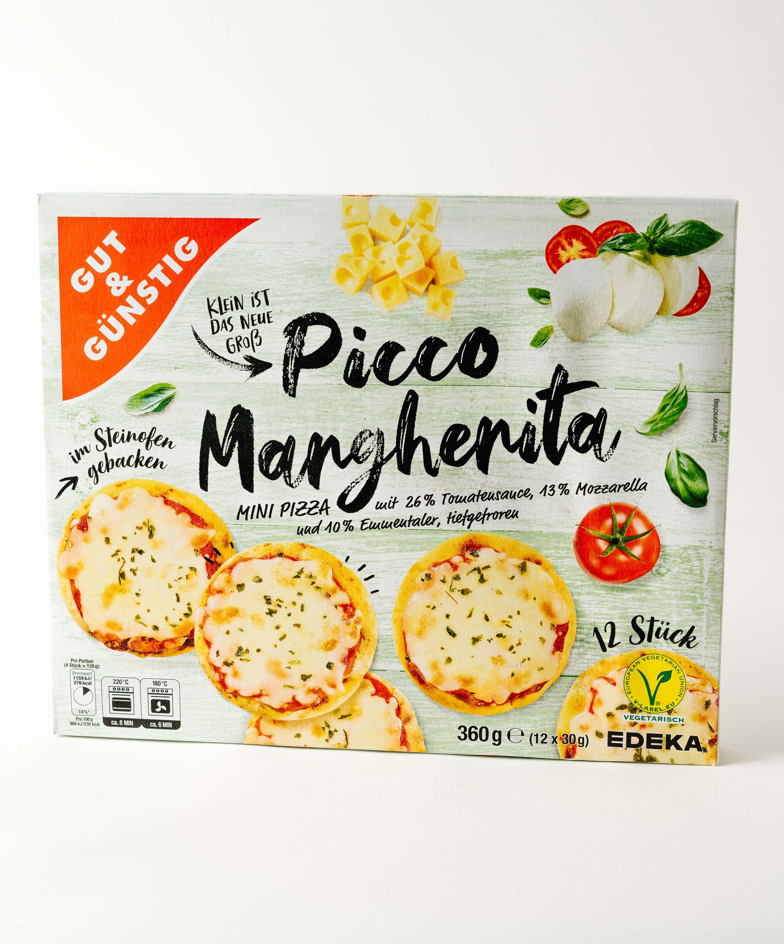 Gut & Günstig Frozen Mini Pizza Margherita