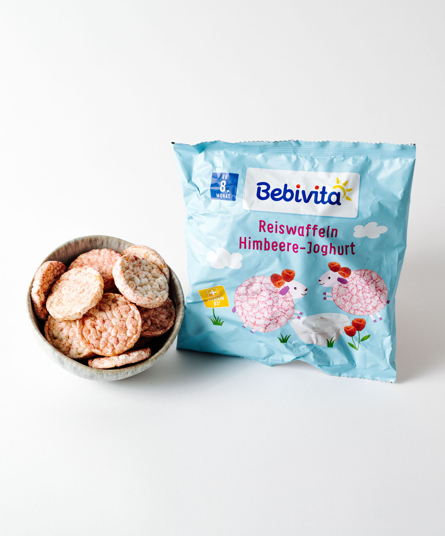 Bebivita Rice Waffle with Raspberry