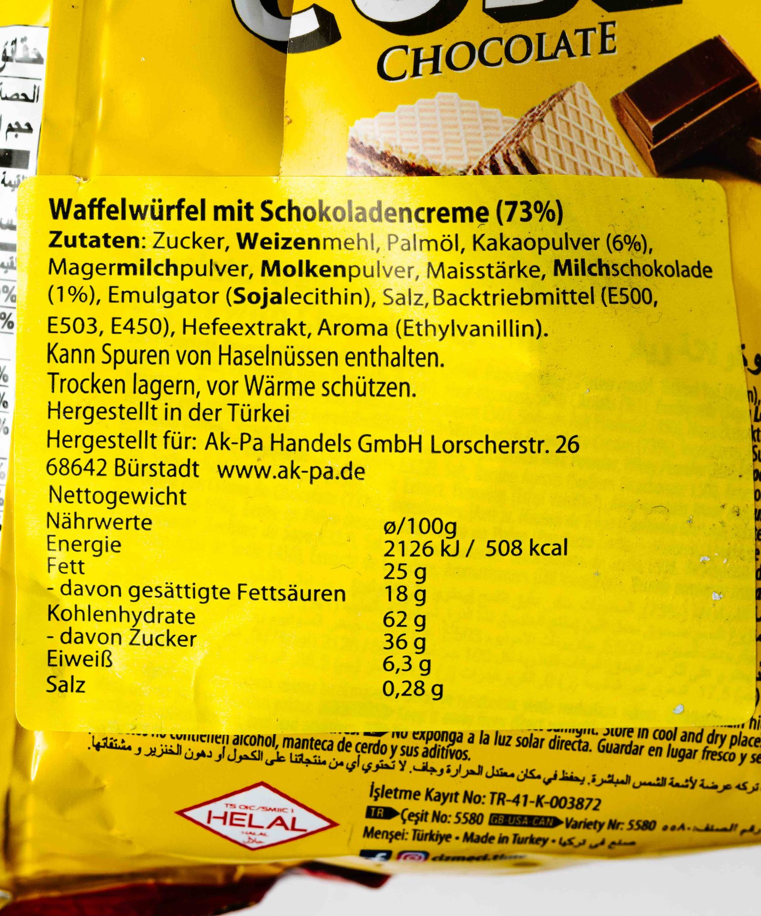 Wafer Master Schokoladenstückchen