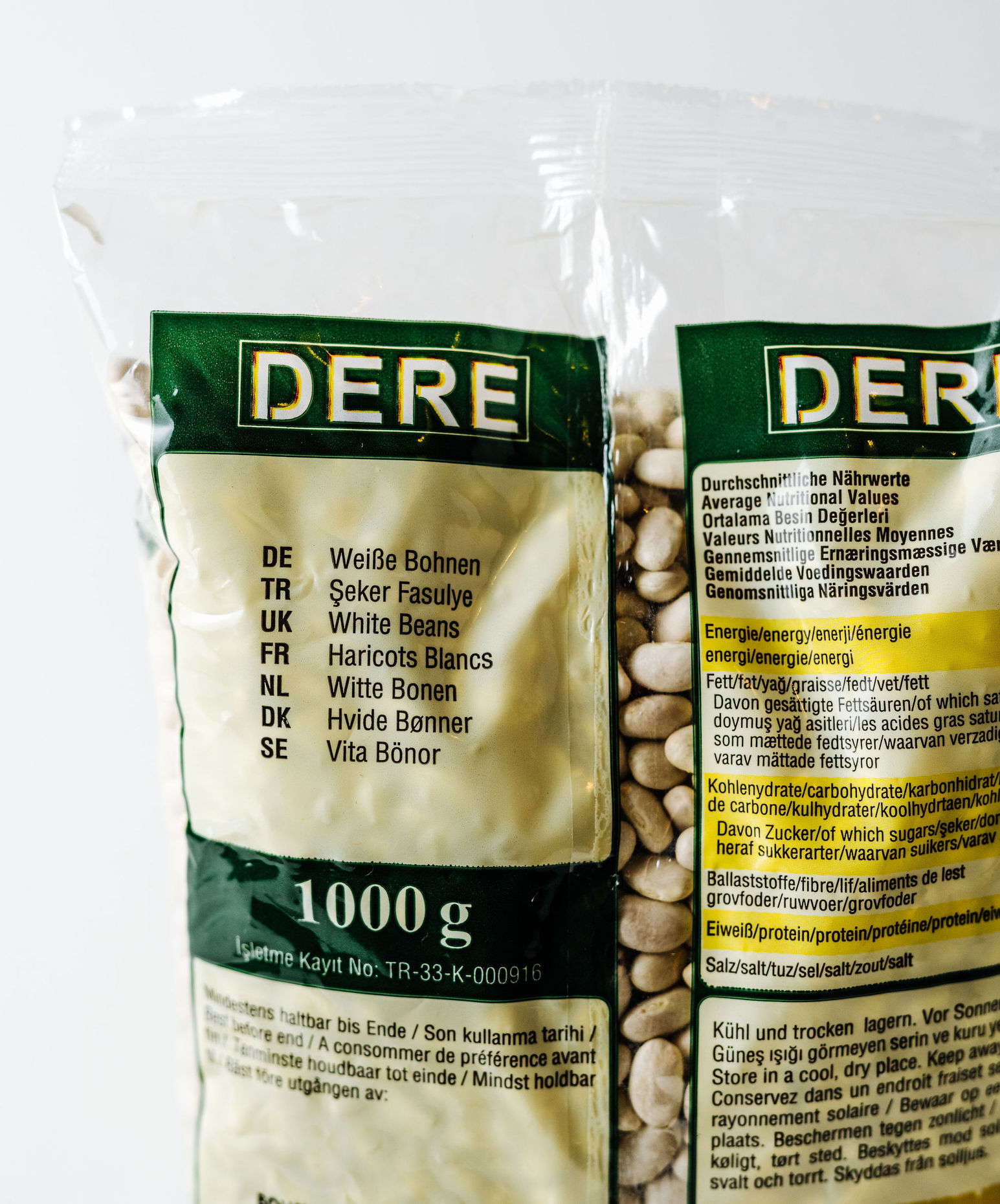 Dere Dried White Beans Seker