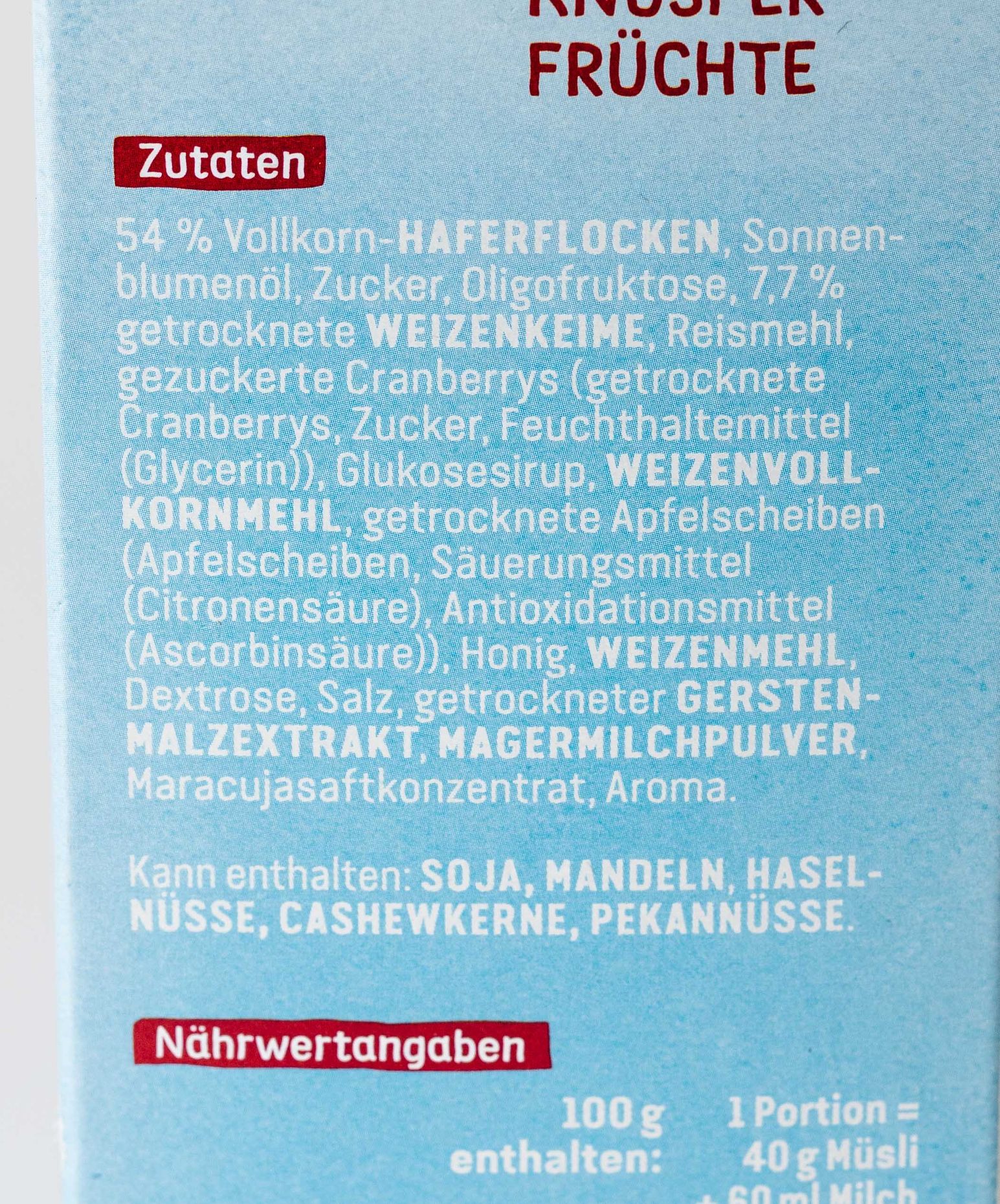 Dr. Oetker Früchtemüsli