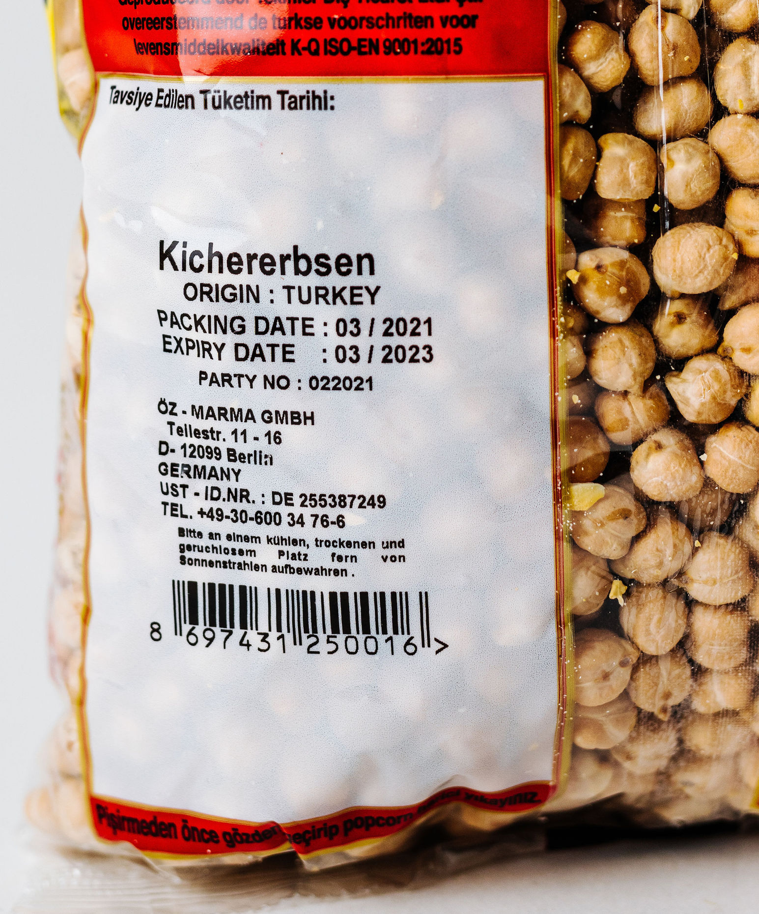 Pirlanta Dried Chickpeas 