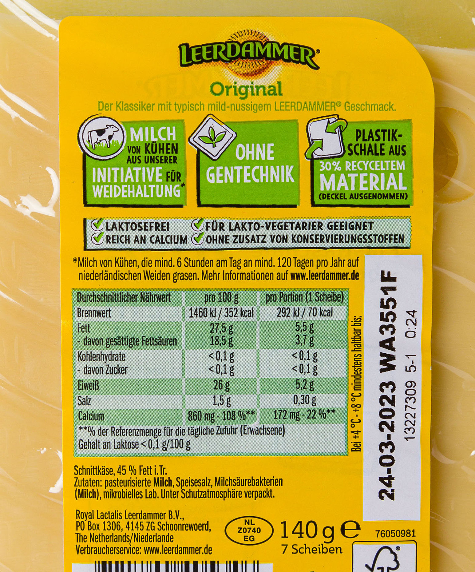 Leerdammer Original Western Cheese