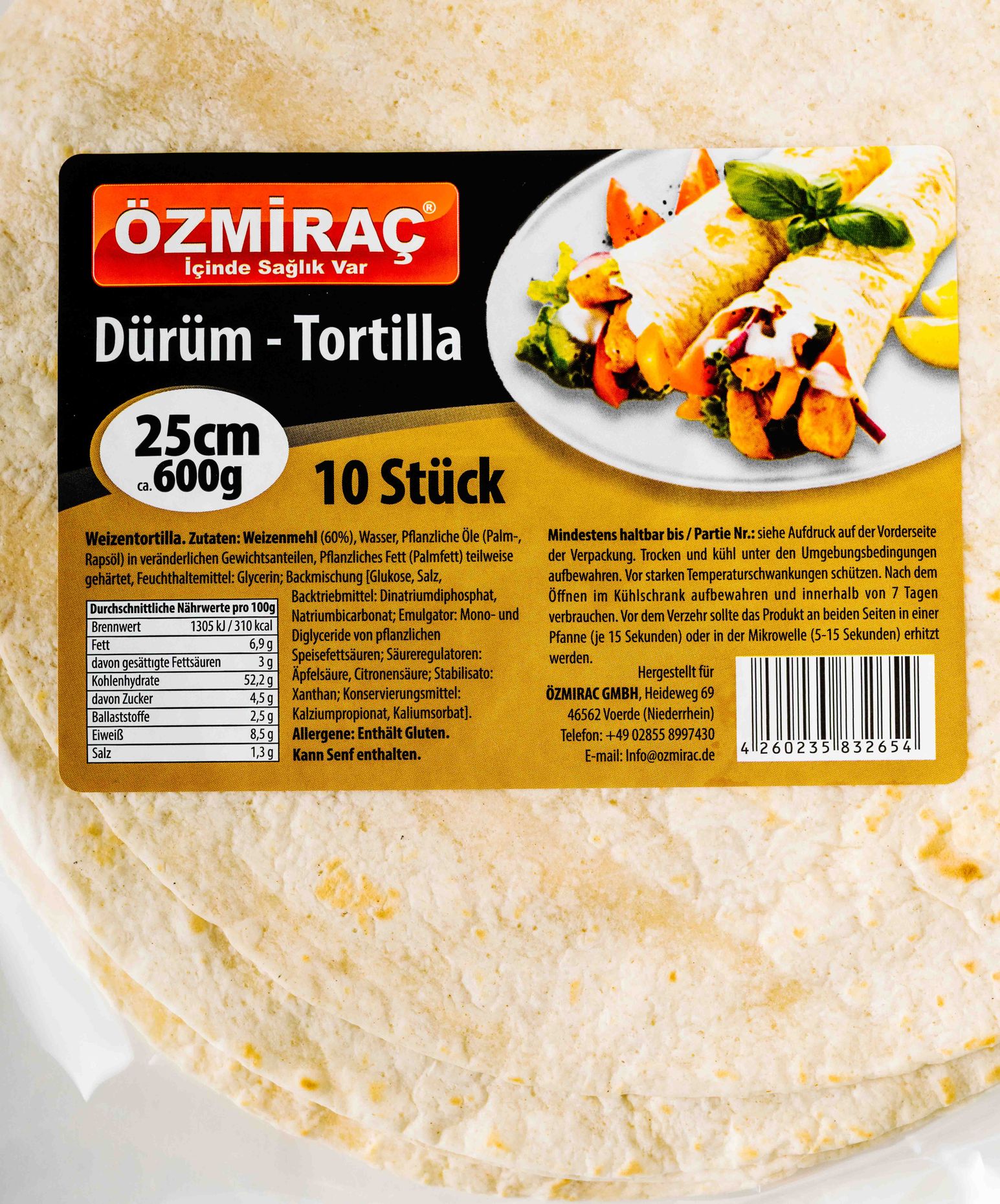 Özmirac Dürüm Ekmeği 25cm