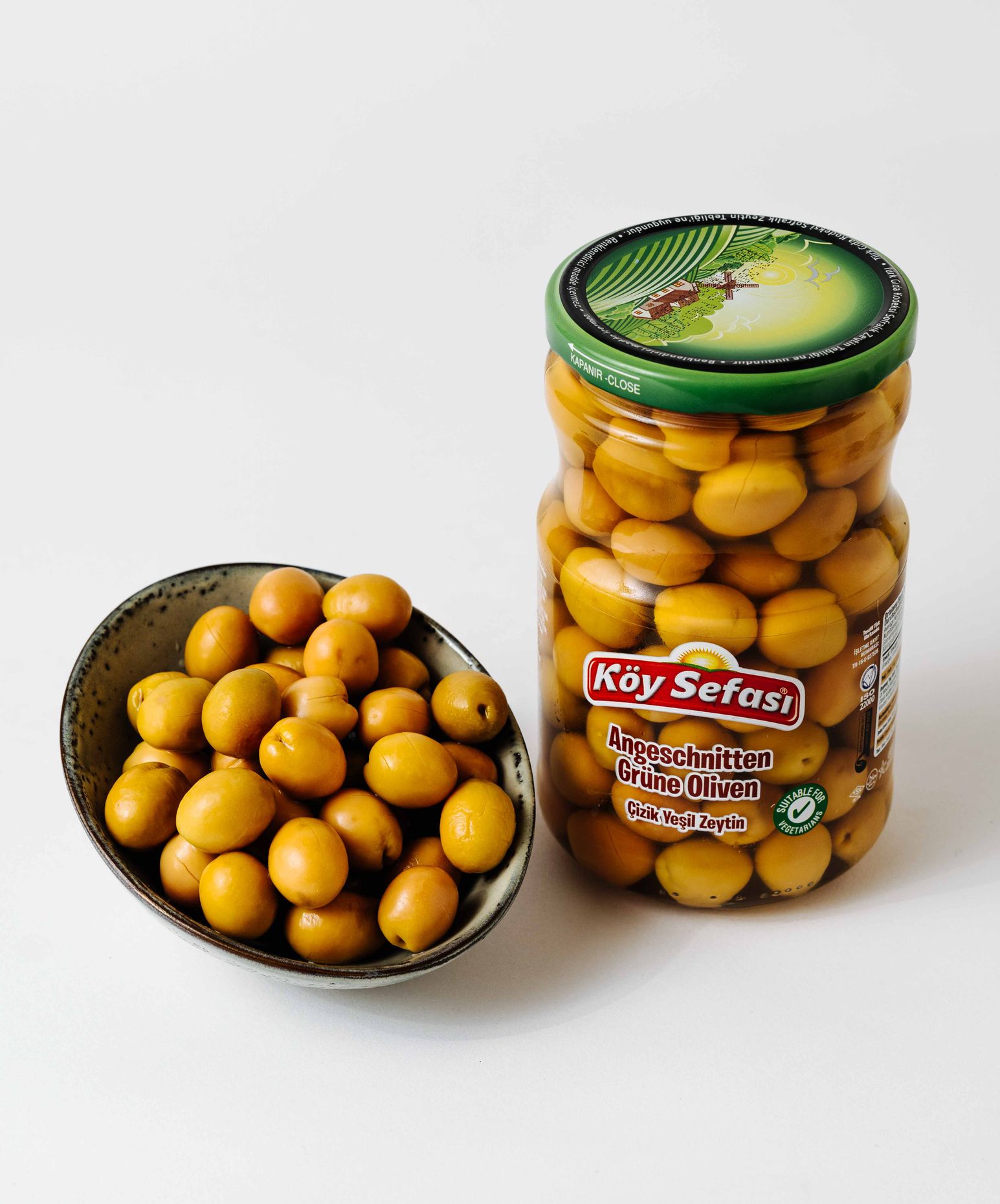 Köy Sefasi Pickled Green Olives