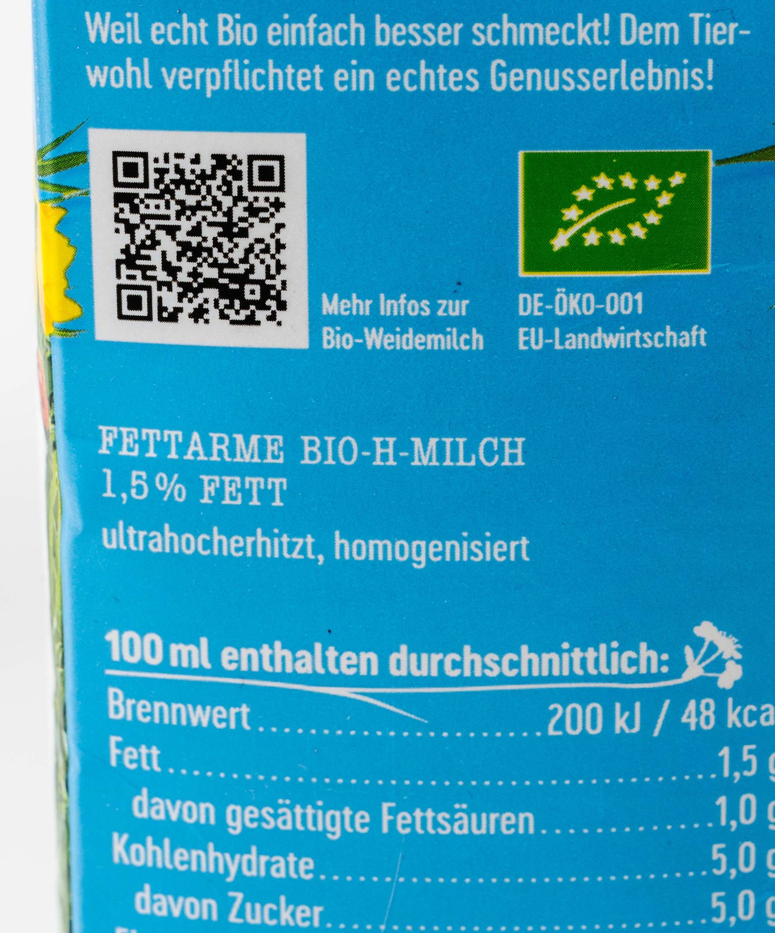 Gläserne Molkerei Fettarme 1,5 % Milch