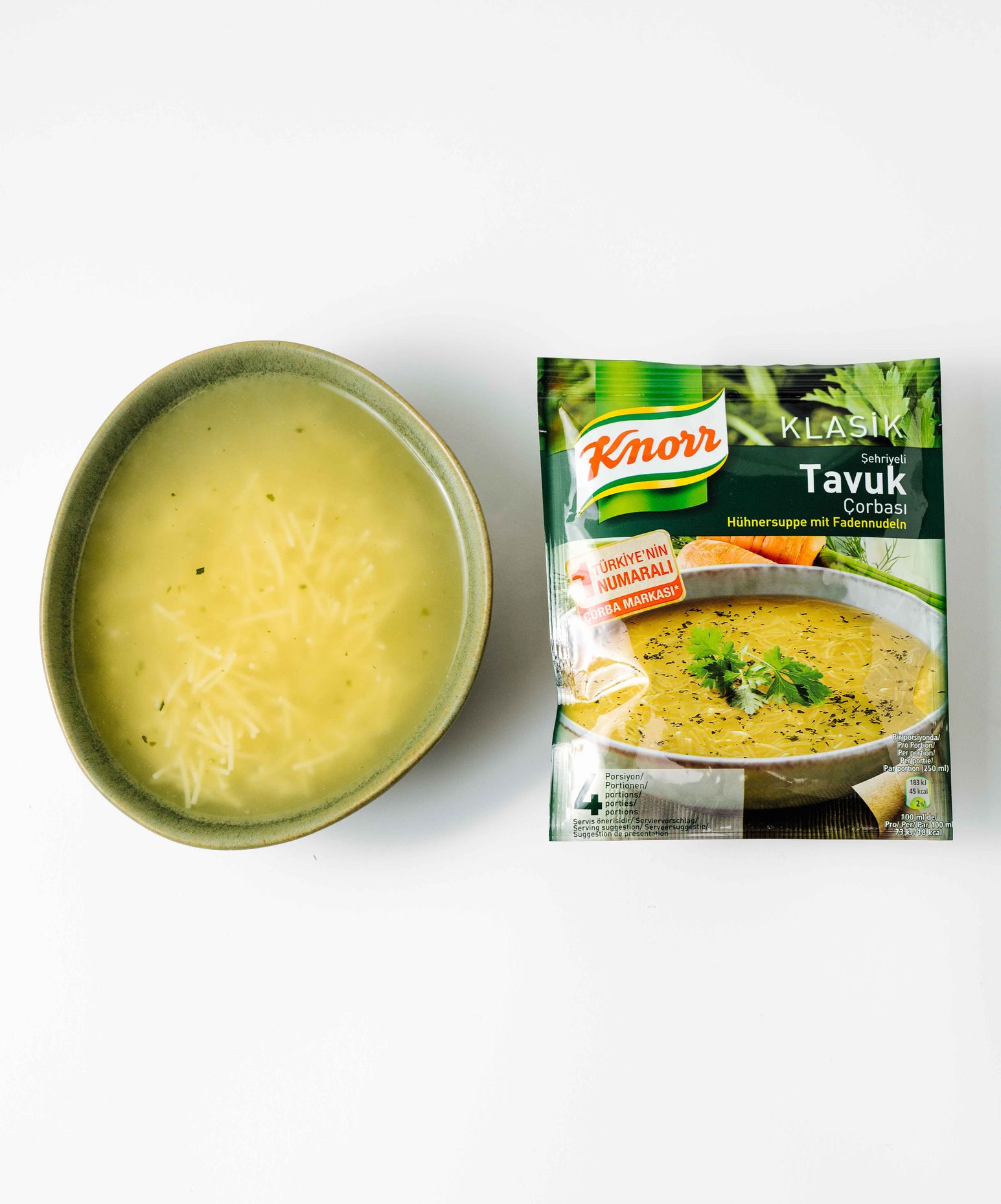 Knorr Hühnersuppe mit Nudeln