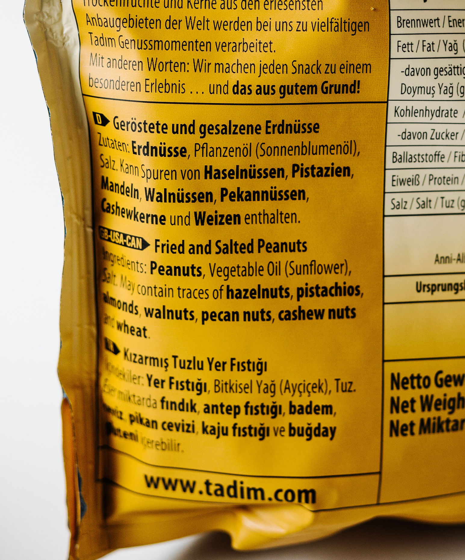 Tadim Geröstete und gesalzene Erdnüsse