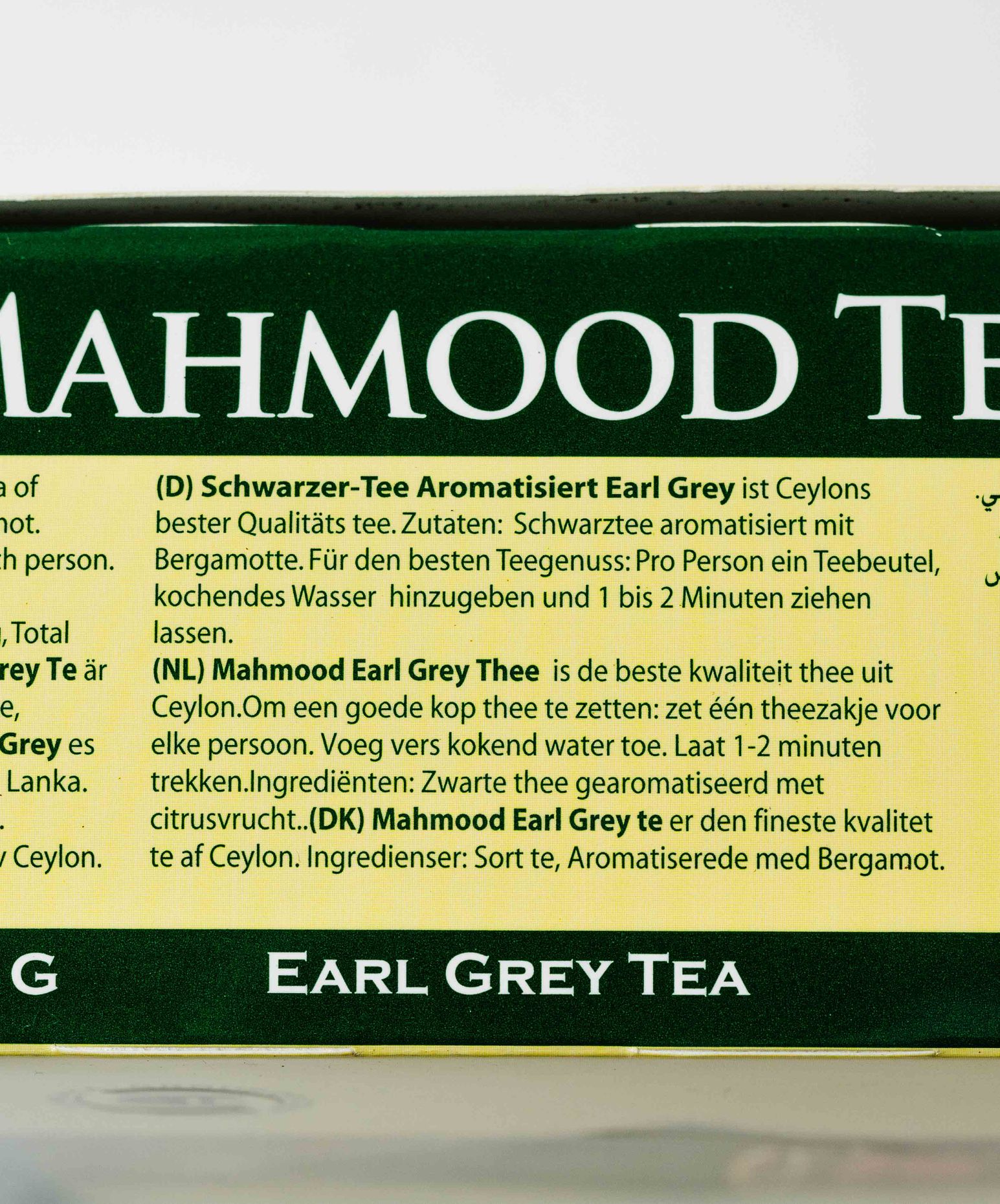 Mahmood Early Grey Çay Poşeti