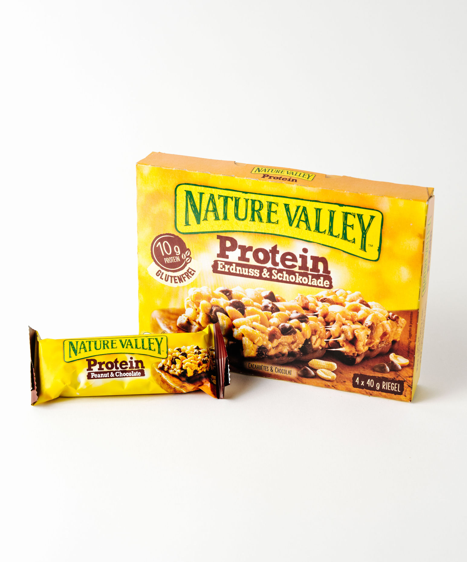 Nature Valley Erdnuss- und Schokoladenriegel