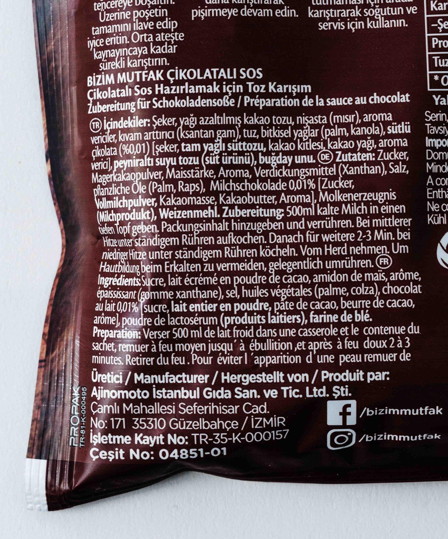 Bizim Mutfak Chocolate Sauce