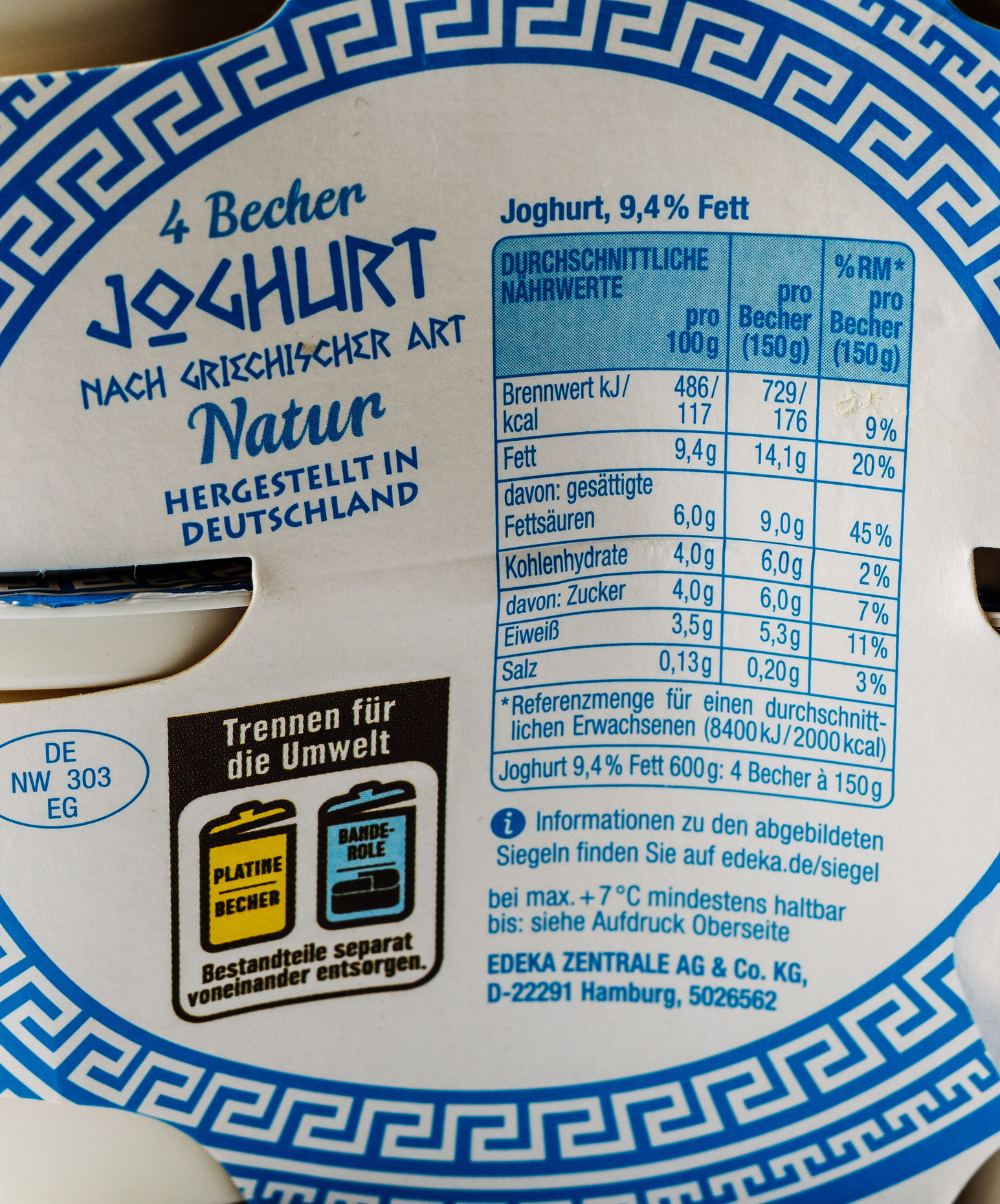 Gut & Günstig Griechischer Joghurt