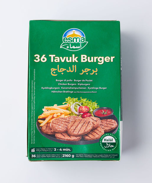 Esma Dondurulmuş Tavuk Burger