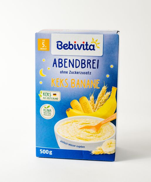 Bebivita Abendbrei mit Bananenplätzchen 