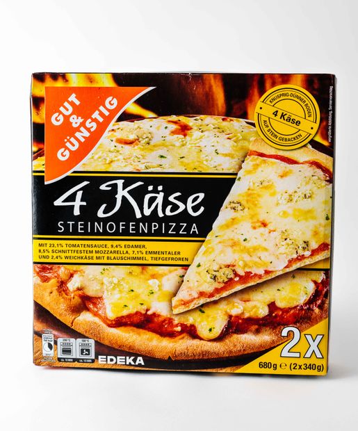 Gut & Günstig Frozen Pizza with Four Cheese