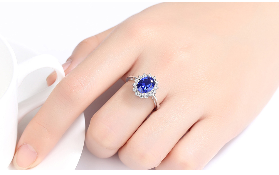 Gemstone Rings Sapphire Blue Wedding