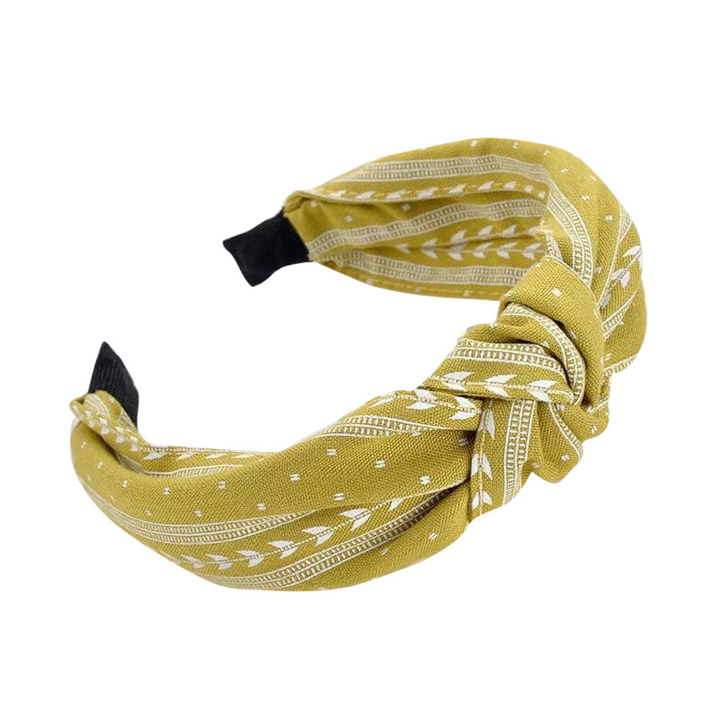 Bohemia Style Hairband Top Knot Turban Vintage Elastic Hair Head Hoop Bands Accessories Headband for Women Girls Print Headdress