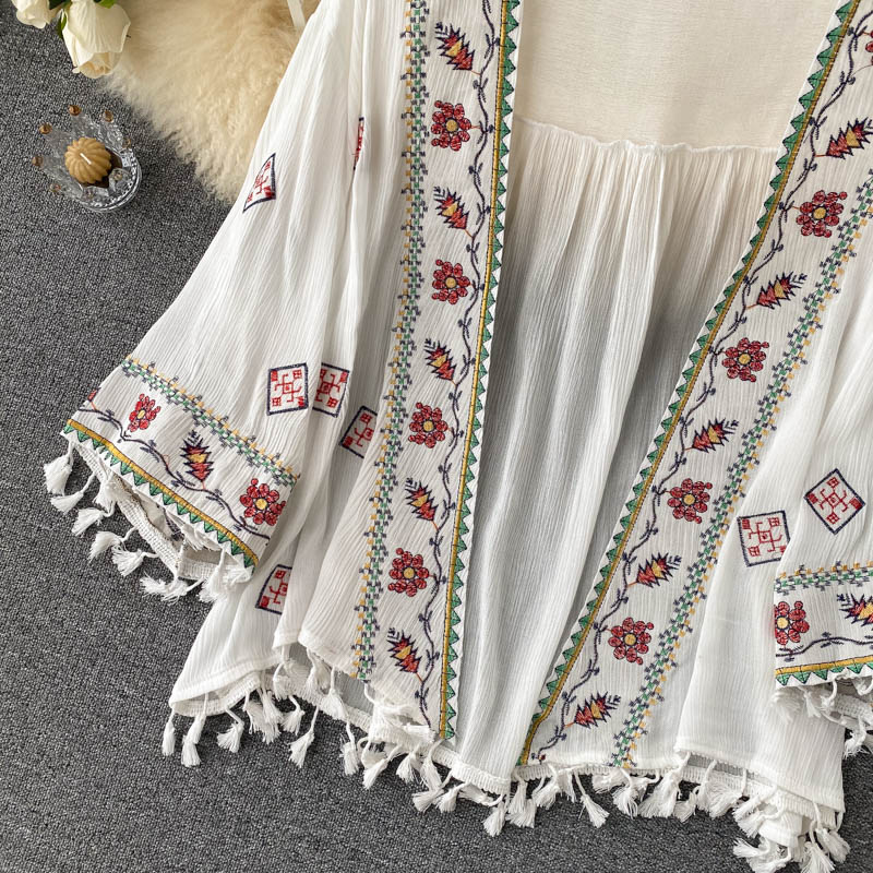 Tassel Chiffon Blouses
