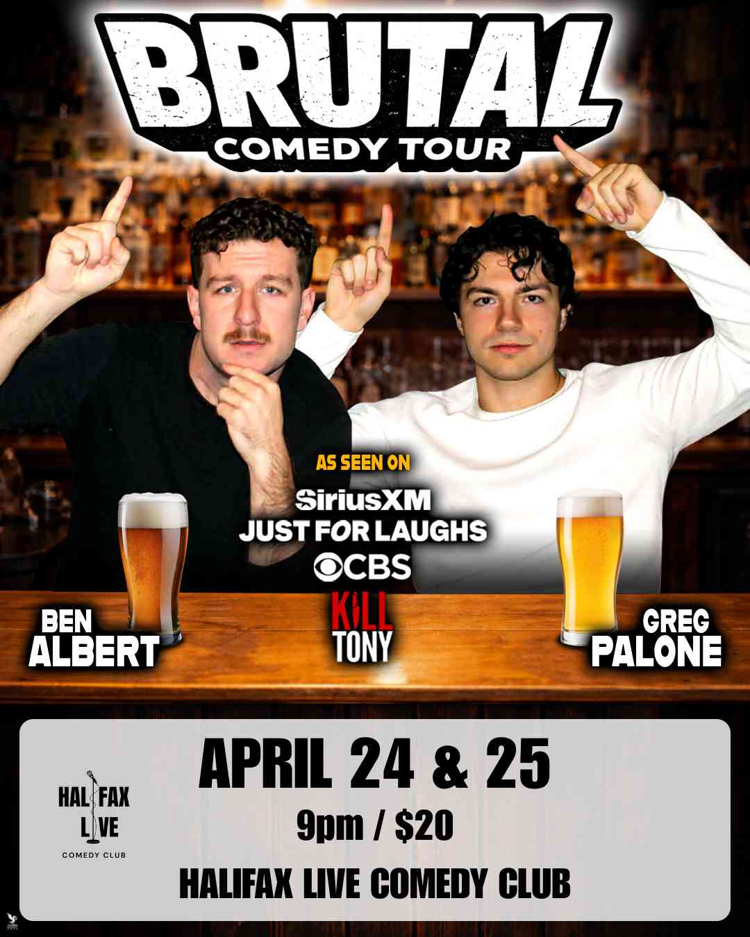 The BRUTAL Comedy Tour ft. Ben Albert & Greg Palone Live at Halifax Live Comedy Club