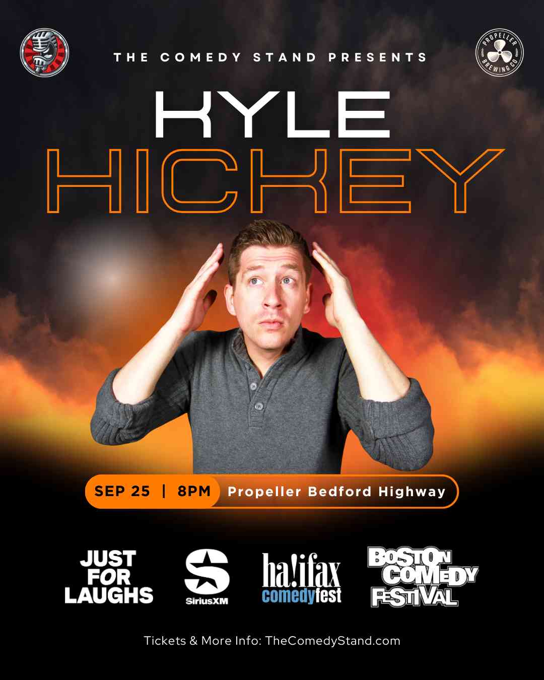 KYLE HICKEY: Live in Bedford - Live Standup Comedy Events Happening All Over Halifax and Nova Scotia - The Comedy Stand Comedy Club