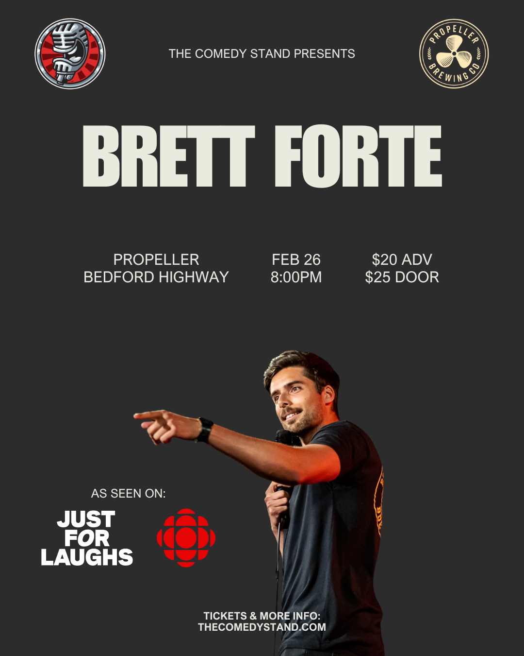 BRETT FORTE: Live in Bedford - Live Comedy Show