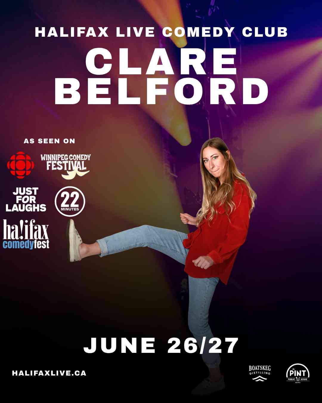 Clare Belford Live at Halifax Live Comedy Club