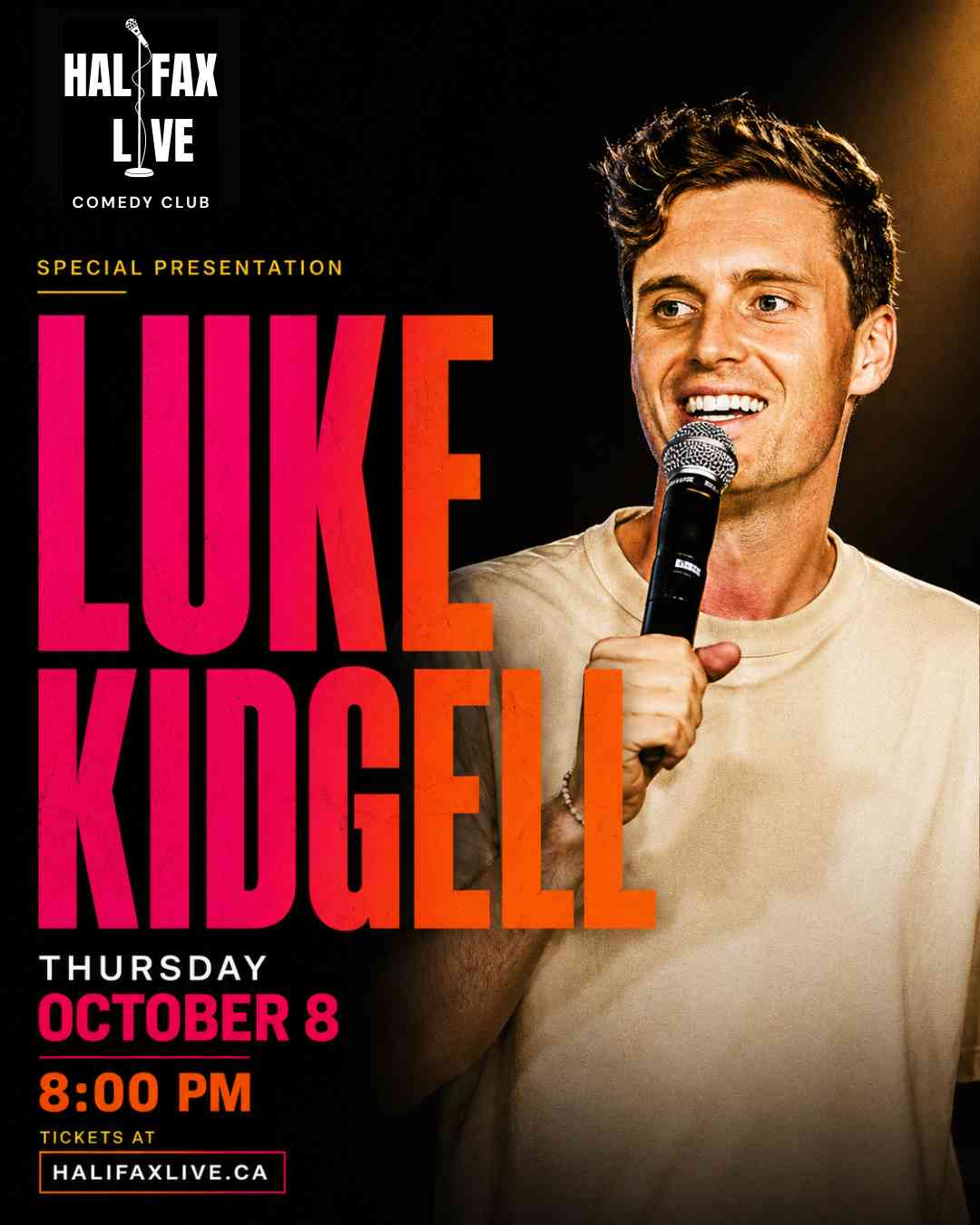 LUKE KIDGELL: Live in Canada at Halifax Live Comedy Club