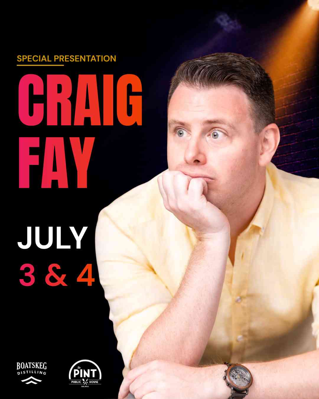 CRAIG FAY - Live Comedy Show
