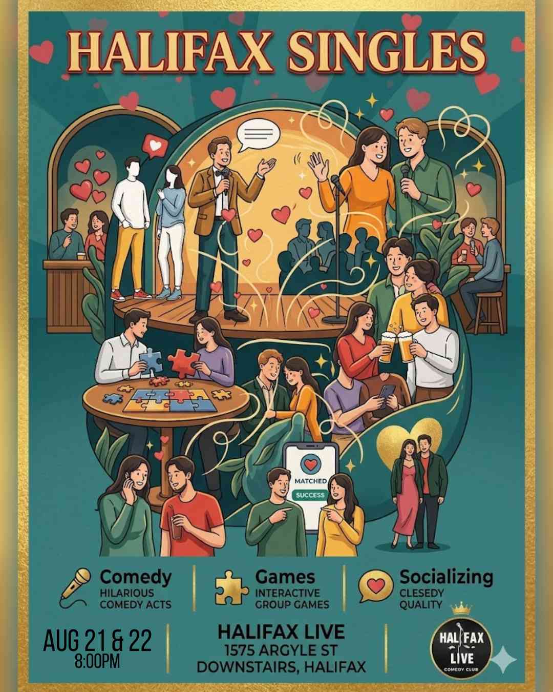 Halifax Singles: Comedy & Games - Live Comedy Show