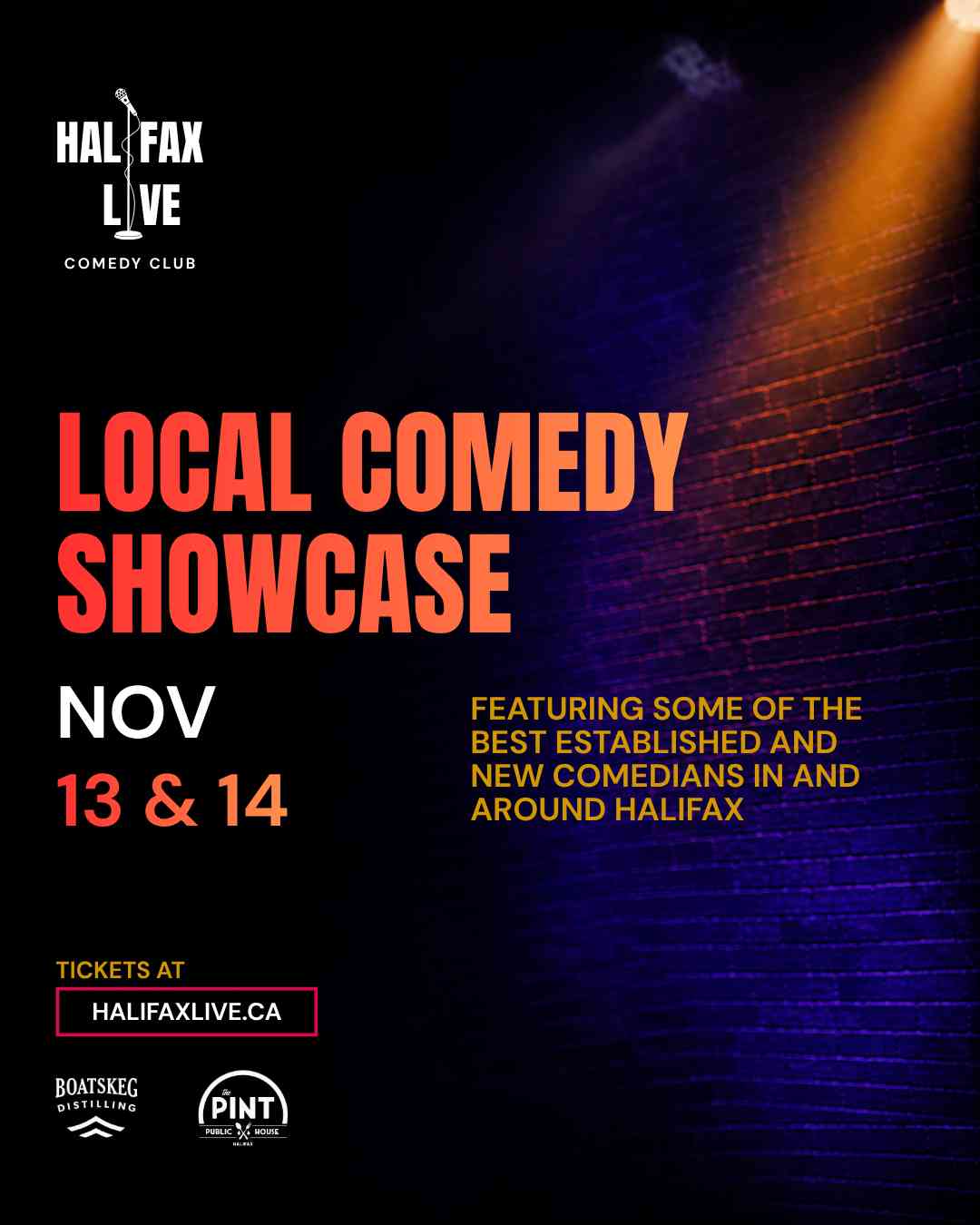 LOCAL COMEDY SHOWCASE at Halifax Live Comedy Club