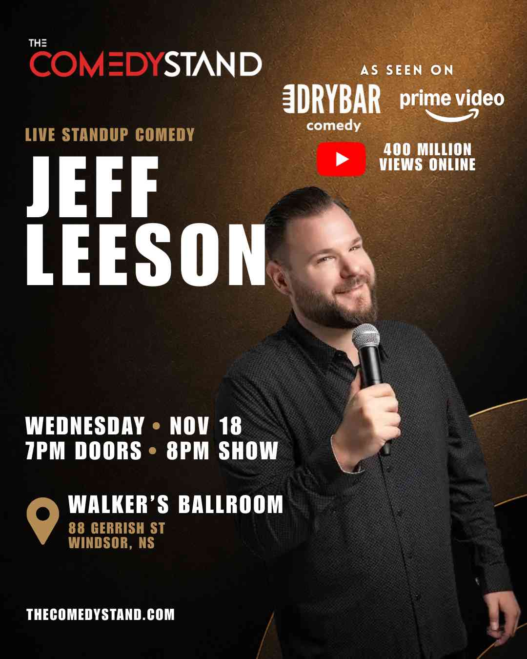JEFF LEESON: Live in Windsor - Live Comedy Show