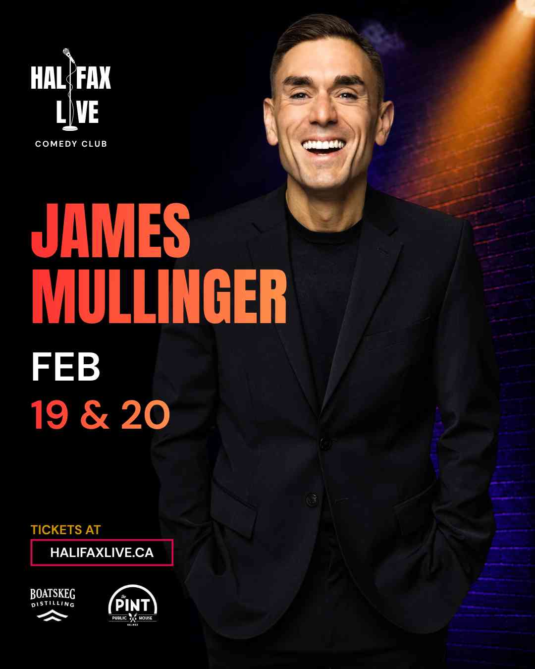 JAMES MULLINGER at Halifax Live Comedy Club