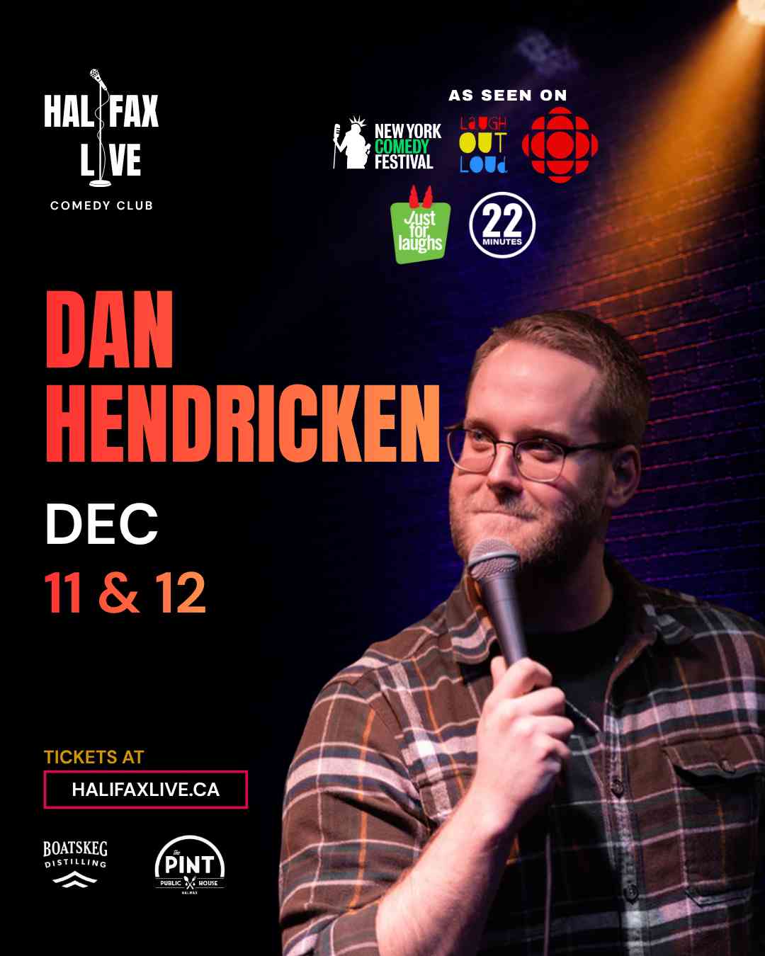 DAN HENDRICKEN at Halifax Live Comedy Club
