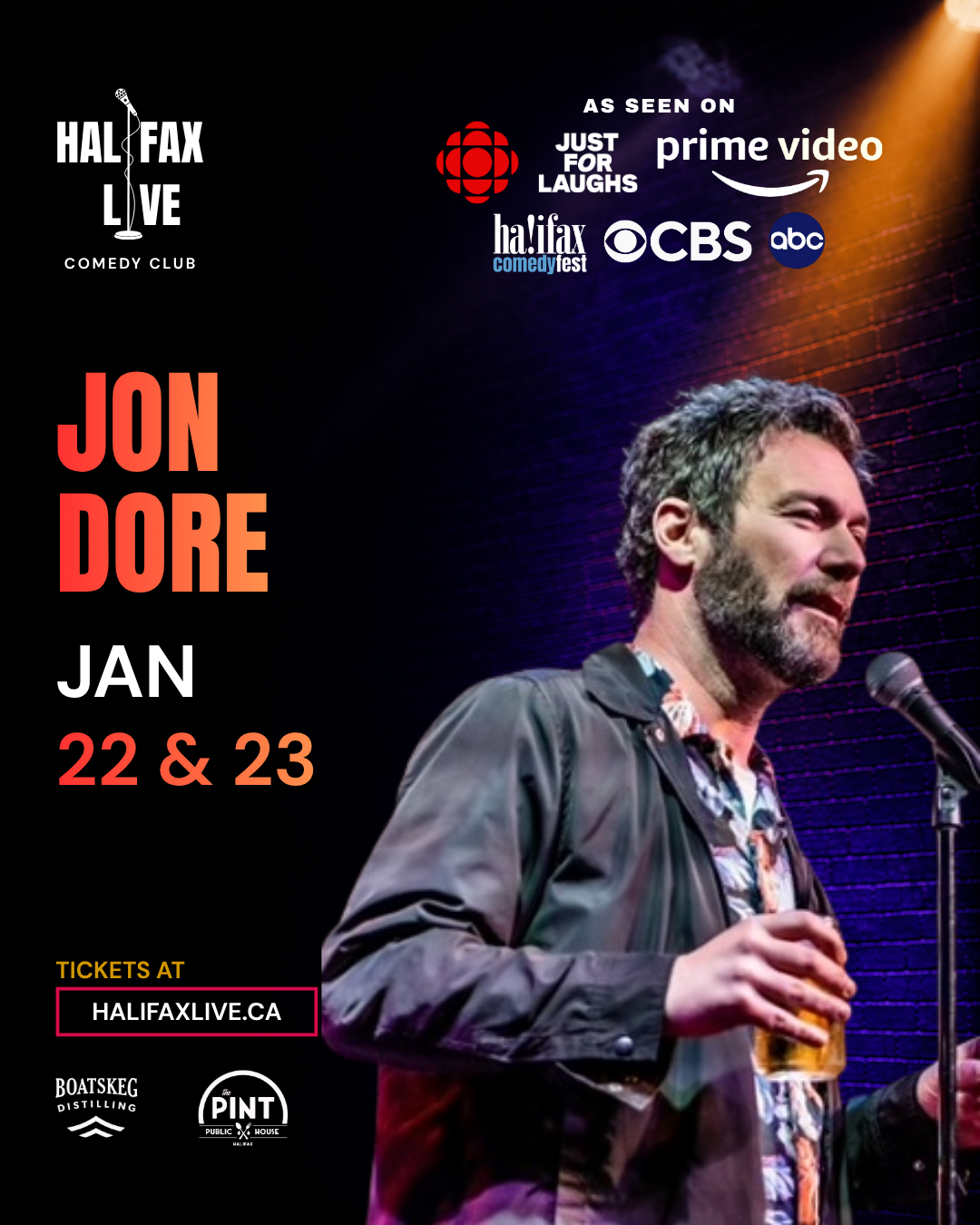 JON DORE at Halifax Live Comedy Club