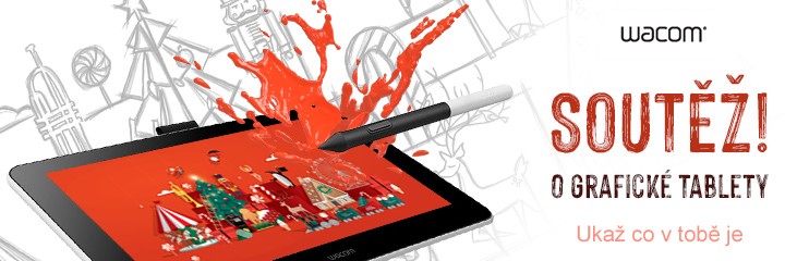 Inspirujte nás a my nejlepší z Vás odměníme profi grafickým tabletem