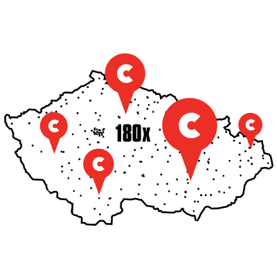 Mapa prodejen na comfor.cz