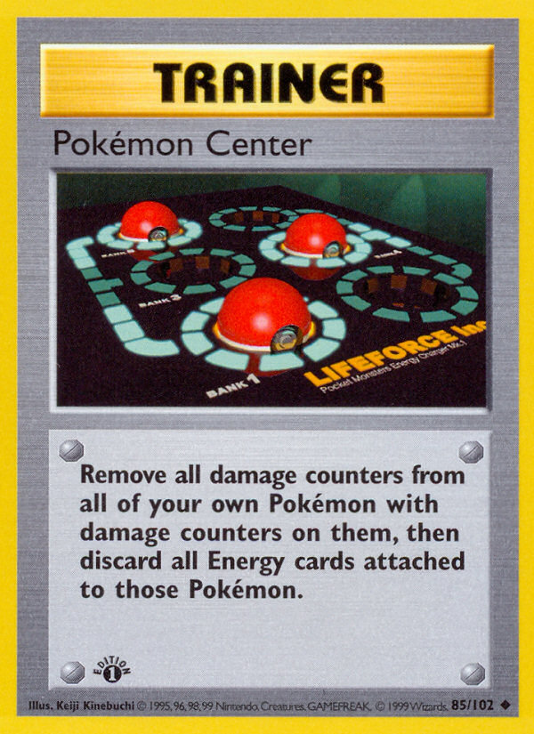 Pokémon Center #85 Base Set 1st Edition Pokémon card