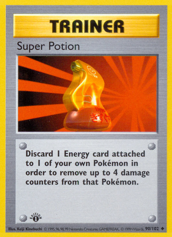 Super Potion #90 Base Set 1st Edition Pokémon card
