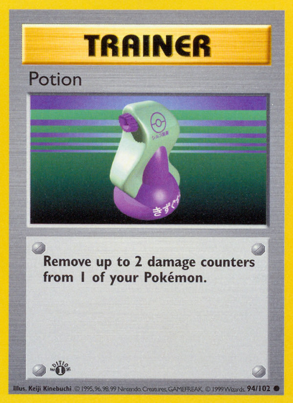 Potion #
                                94 Base Set 1st Edition Pokémon card