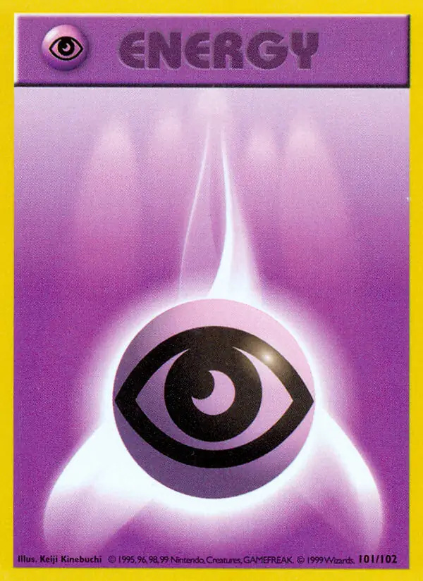 Psychic Energy #101 Base Set Shadowless Pokémon card