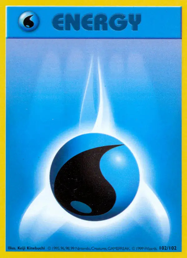 Water Energy #102 Base Set Shadowless Pokémon card