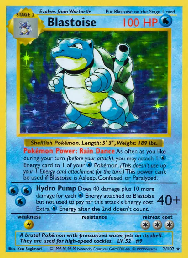Blastoise #2 Pokémon card