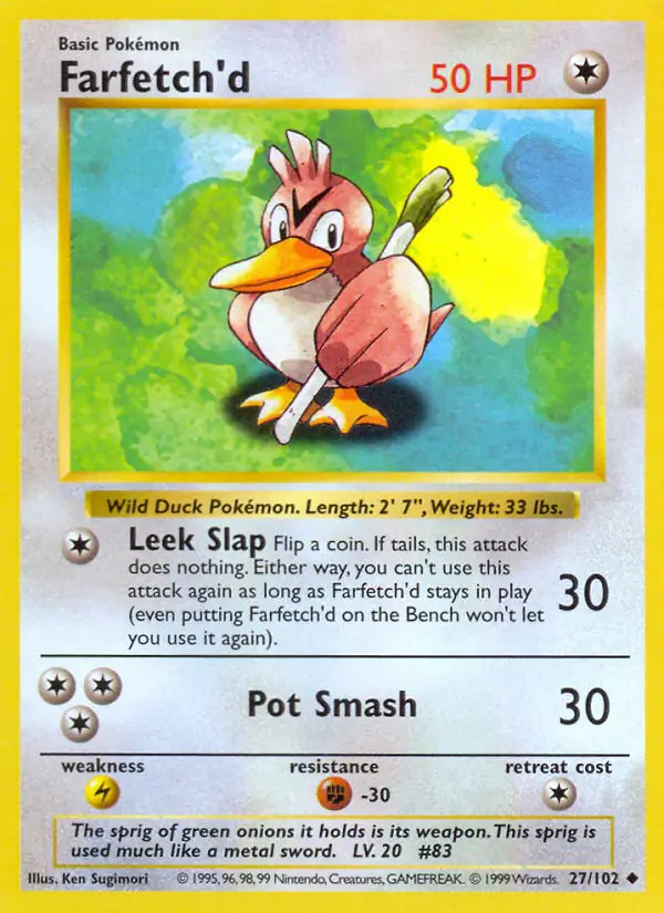 Farfetch'd #27 Pokémon card