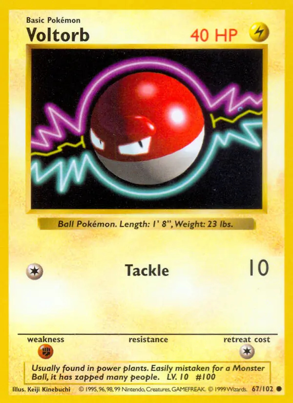 Voltorb #67 Pokémon card