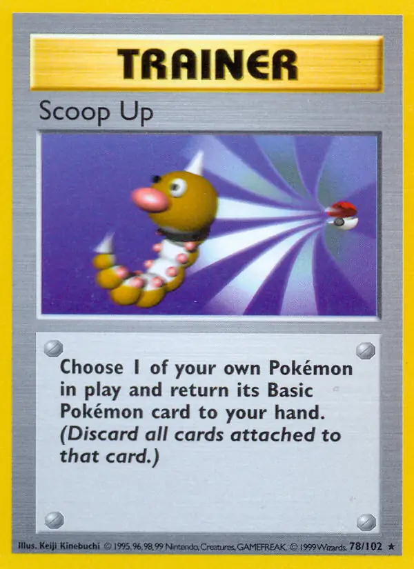 Scoop Up #78 Base Set Shadowless Pokémon card