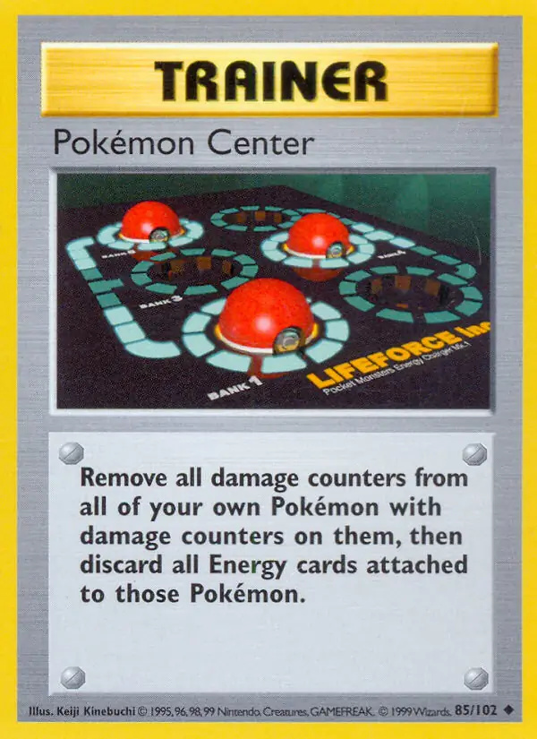 Pokémon Center #85 Base Set Shadowless Pokémon card