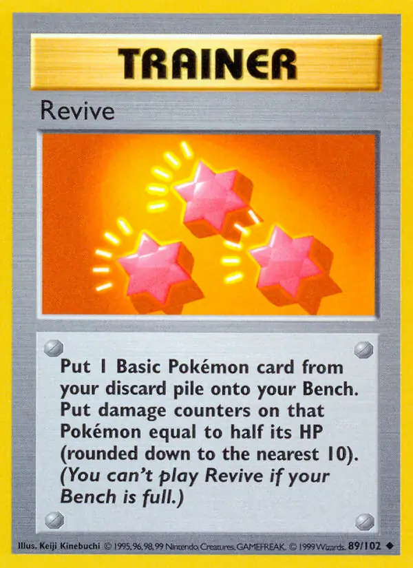 Revive #89 Base Set Shadowless Pokémon card