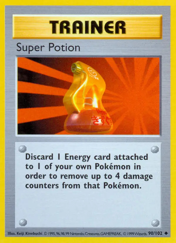 Super Potion #90 Base Set Shadowless Pokémon card