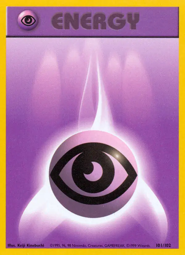 Psychic Energy #101 Base Set Unlimited Pokémon card